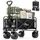 SAMAX Bollerwagen Faltbar Offroad Camping Edition schwarz/grau