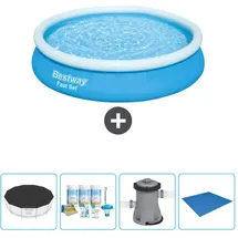 BESTWAY Fast Set Rund – 366x76 cm – Accessoires CB1 Blau No Size