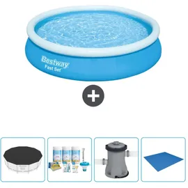 BESTWAY Fast Set Rund – 366x76 cm – Accessoires CB1 Blau No Size
