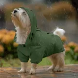 Navaris Hunderegenmantel Regenmantel Regenjacke für Hunde - Regenmantel Hund wasserdicht gelb