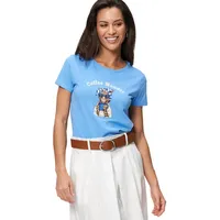 Zero Baumwollshirt mit Aufdruck Patch Blue Ocean | 36