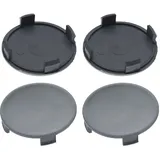 4 Nabenkappen Ø 75,0 mm - 72,0 mm / rund flach / Klebefläche