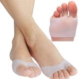 Hallux Valgus Zehenspreizer Großer Zeh, Rutschfest Silikon Gel Zehenseparatoren Hammer Toe Corrector mit Vorfußkissen, 1 Paar Bunion Corrector Zehen Korrektur für Bunion Schmerzlinderung