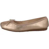 CLARKS Damen Freckle Ice Ballerinas, Copper Metallic, 39.5 EU