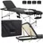 Habys Massageliege Adele Mobile Massagetisch Kosmetikliege Tragebares Schwarz schwarz 60 cm x 185 cm x 80 cm