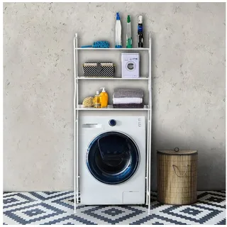 Gravidus Waschmaschinenregal 3 Ablagen Metall 68 x 25 x 155 cm