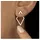XCOAST Ohrstecker-Set Cut-Out Edelstahl Gold onesize
