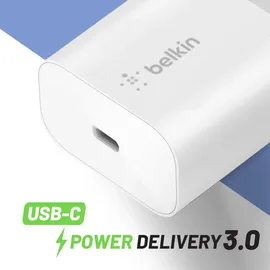 Belkin BoostCharge USB-C-PD 3.0-PPS-Ladegerät 25W weiß (WCA004vfWH)