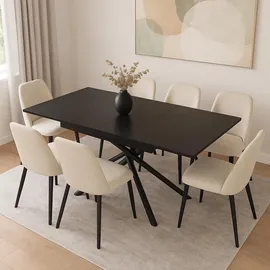 Mendler HWC-O57 160-200 x 77 x 90 cm schwarz