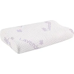 Nackenkissen Lavendel in Weiß ca. 30x47cm