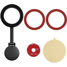 casativo-tech Auto Smartphone-Halterung MagSafe komp., silber, 360° drehbar, einfache Montage, sichere KFZ-Handy-Magnethalterung für iPhone 16,15,14,13,12