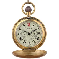 BOSINI - Armbanduhr - PJX008: Herren - Taschenuhr - Vintage - Skelett-Zifferblatt - Fluoreszierende Zeiger - Mechanisches Uhrwerk - Handaufzug - Wasserresistent - Geschenkbox - Kette - Unisex