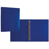 IDENA Ringbuch A4 4 Ringe transluzent blau 30mm (A4, 30 mm)
