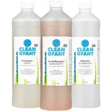 CLEANOFANT Set 1L Sanitärflüssigkeit für Campingtoilette + 1L Grauwassertank Zusatz + 1L Abflussreiniger Rohrreiniger