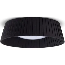 Paco Home Deckenlampe 2 E27 rund schwarz