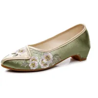 RVROVIC Mode Damenschuh Walking Tanz Stickerei Vintage Mary Jane Flats - 37 EU