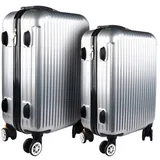 Hti-Living High Level Koffer-Set 2-tlg. silber