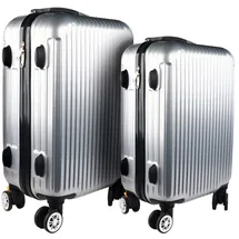 Hti-Living High Level Koffer-Set 2-tlg. silber