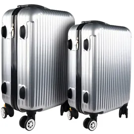 Hti-Living High Level Koffer-Set 2-tlg. silber