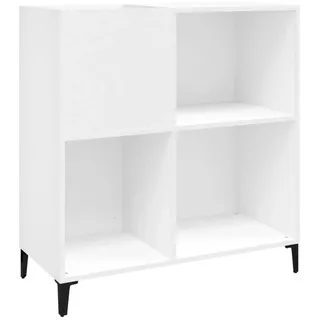 vidaXL Plattenschrank Weiß 84,5x38x89 cm Holzwerkstoff