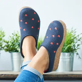 HAFLINGER Grizzly Cuoricini blau, 39 EU