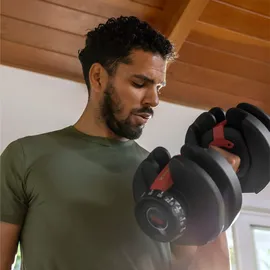 Bowflex SelectTech Kurzhantel verstellbar 2-24 kg schwarz/rot