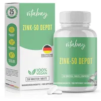 Vitabay Zink 50 Depot Zinkgluconat vegan hochdosiert