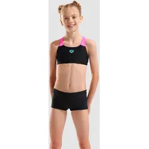 Arena Bikini Solid L Schwarz/Pink 128