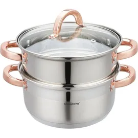 Klausberg Dampfgarer 3-teilig 20 cm KB-7728 Rose Gold
