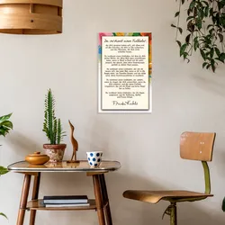 LuckyLinde Wanddekoobjekt »Frida Kahlo - Liebhaber«, (1 St.), Exklusive JANOSCH Kindermotive, Stahlschild LuckyLinde bunt