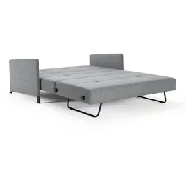 Innovation Living Schlafsofa Cubed mit Armlehnen Stoff Grau Granit 140 cm