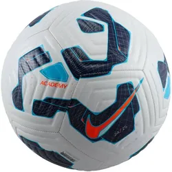 NIKE Ball Academy Soccer Ball, WHITE/BLACKENED BLUE/HYPER CRIMSON, 4