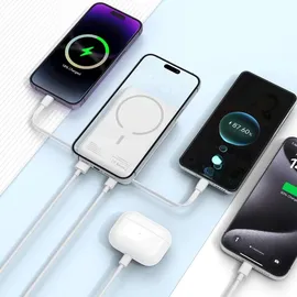 TECH-PROTECT PB31 LifeMag Magsafe Power Bank 10000 Mah Weiss - Weiß