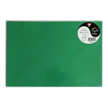 Clairefontaine 26123C - Packung mit 5 Bögen Briefpapier Pollen DIN A4 21x29,7 cm, 120g, ideal für Ihre Einladungen und Korrespondenz, Premium glattes Papier, Tannenbaumgrün, 1 Pack
