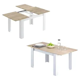 Dmora Midland 140/190 x 78 x 90 cm Eiche/weiß
