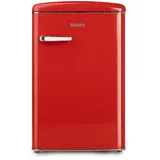 Domo DO91703R Retro-Kühlschrank (120 l, 892 mm hoch, Rot)