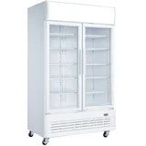 METRO Professional Doppeltüriger Getränkekühlschrank GSC2100, 120 x 72.5 x 206.6 cm, 930 L, weiß