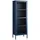 [en.casa] Vitrinenschrank Säkylä 150 x 50 x 35 cm Blau