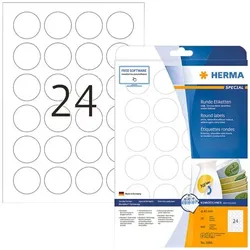 Herma 600er-Pack ablösbare Etiketten (rund) weiß