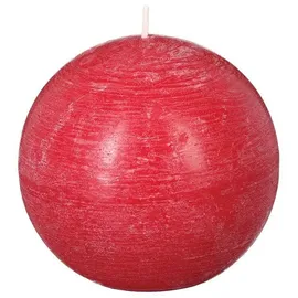 Atmosphera Rustikale Kugelkerze 445 g rot