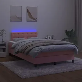 vidaXL Boxspringbett 120 x 200 cm Rosa