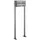AL Briefkastensysteme 2 Fächer Premium Edelstahl Stand Briefkasten Anlage für Post A4 modern, robust, wetterfest, Artikelnummer: 132V2S1