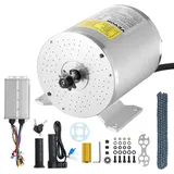 Vevor 3000 W elektrischer bürstenloser Gleichstrommotor-Bausatz – 72 V 4900 U/min Motor mit verbessertem Drehzahlregler und Gasgriff-Bausatz für Go Karts E-Bike Motorrad Roller Heimwerker