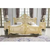 JVmoebel Schlafzimmer-Set Elegantes Schlafzimmermöbel-Set in Weiß aus hochwertigem Holz, Made in Europa weiß