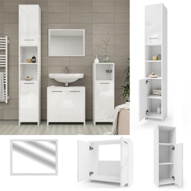 Vicco Badmöbel-Set Kiko Weiß Hochglanz