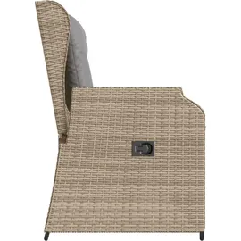 vidaXL Gartenbank 1-tlg 120 x 60 x 75 cm Beige