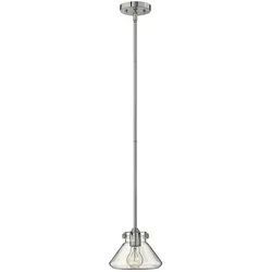 Congress 1-flammige Pendelleuchte aus klarem Glas - Chrom - HK-CONGRESS-P-A-CM
