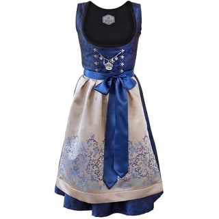 Midi Dirndl 2-teilig Royalblau