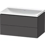 Duravit Möbel-Set L-Cube 80x48x48cm, o Hahnl., graph ma, 2 Schub.