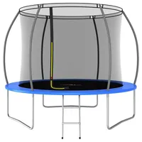 vidaXL Trampolin Set 305 cm inkl. Sicherheitsnetz blau
